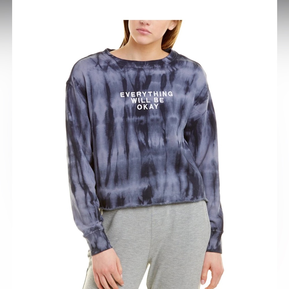 EUC. Spiritual Gangster cropped tie dye sweatshirt